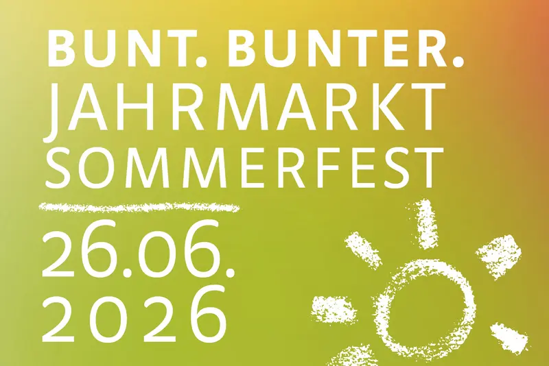 Das Bild zeigt das Plakat des Sommerfestes.